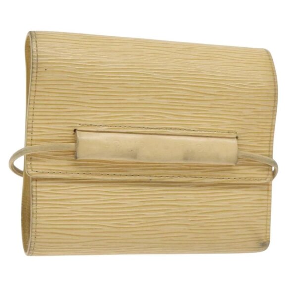 LOUIS VUITTON Epi Porte Monnaie Elastic Wallet Vanilla M6366A LV Auth 130577 - Picture 9 of 16